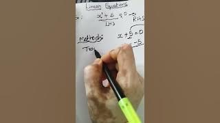 linear equations and solving methods