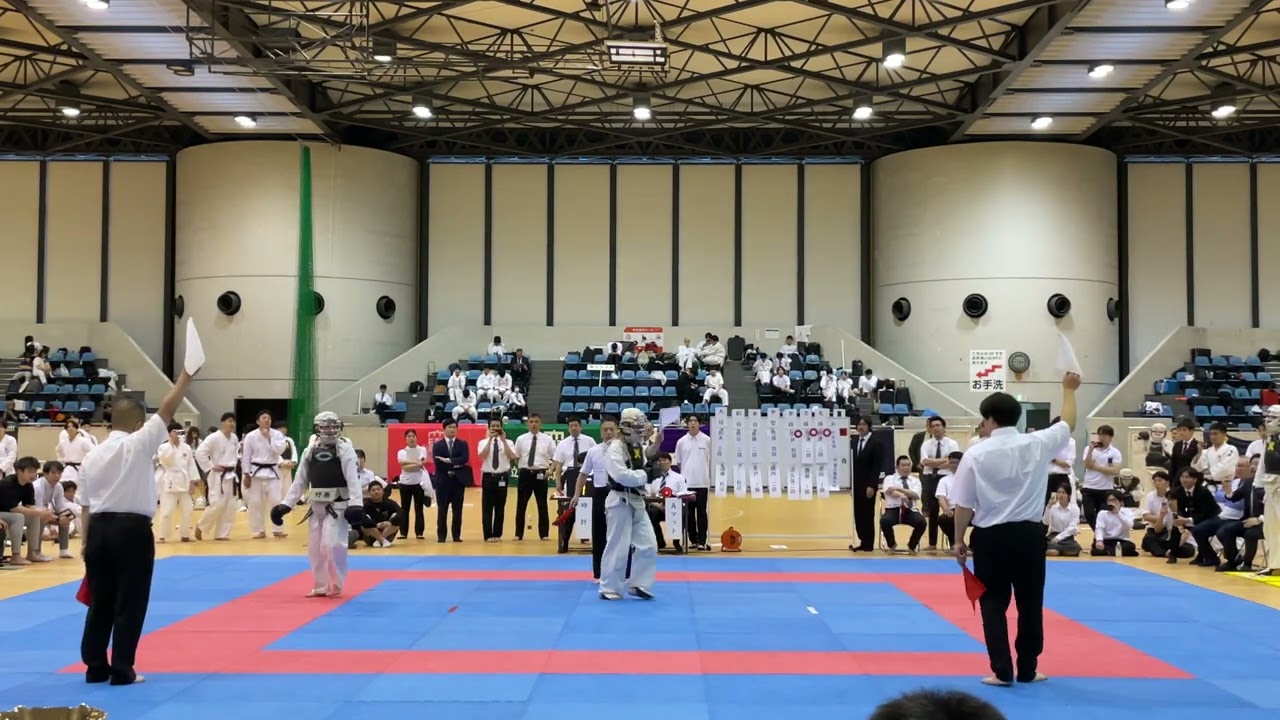 日本拳法第38回東日本大学リーグ戦　男子　決勝リーグ　第4試合　中央大学 vs 慶應義塾大学