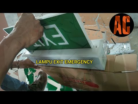 Unboxing Lampu Emergency Exit 3 watt. 