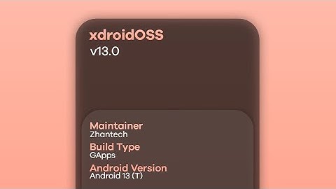 Install xDroid Android 13 On Mi A1