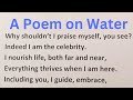 Write a Poem on Water 💦| 3 StanZas |
