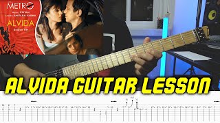 Video thumbnail of "Alvida | Life in a Metro | Guitar Lesson with Tabs"