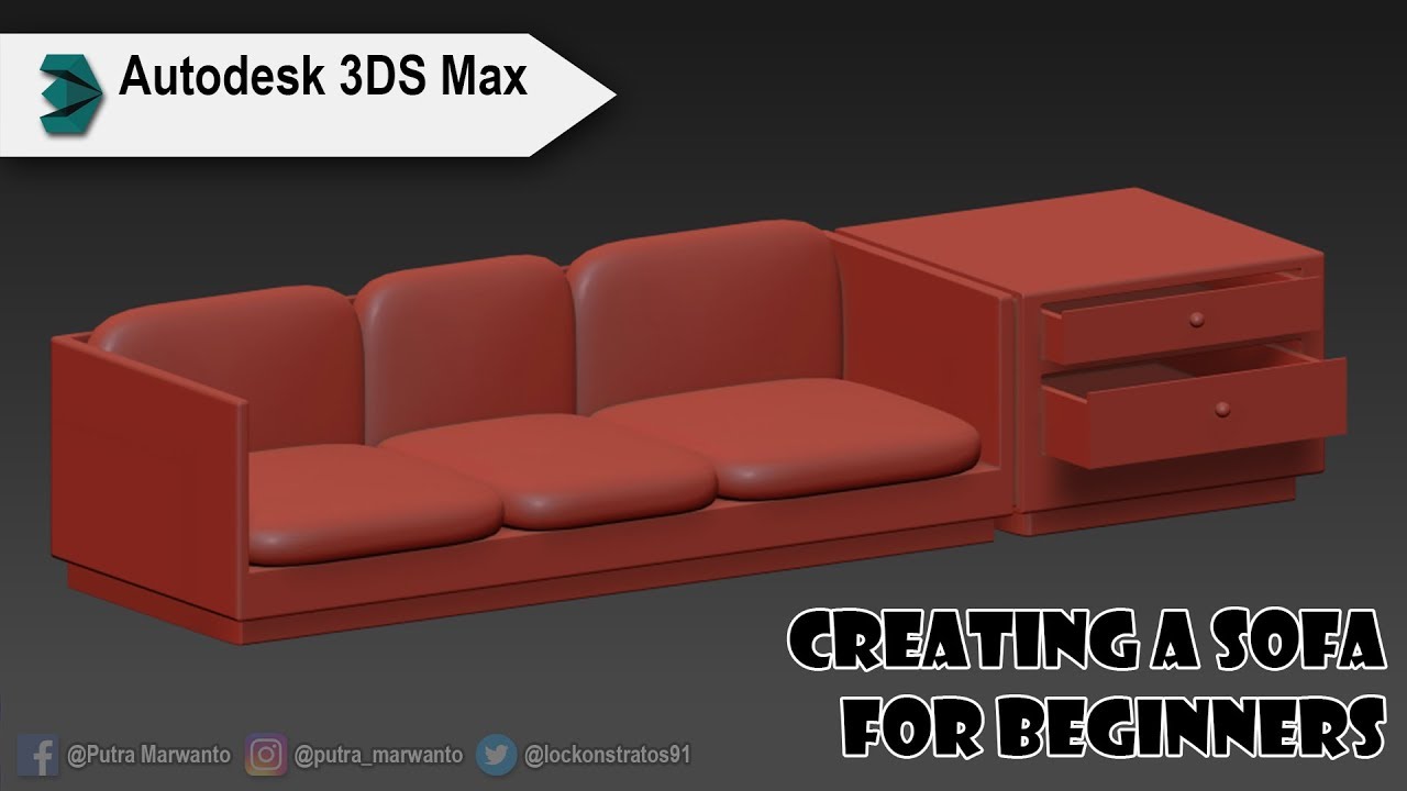 Creating a Sofa for Beginners | 3DS Max Tutorial - YouTube