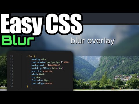 How to Easily Create a Blurred Background Effect in CSS (backdrop-filter)
