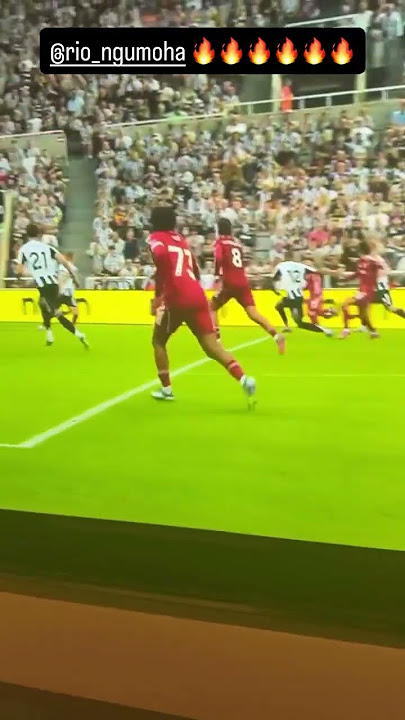 JEREMIE FRIMPONG’s REACTION TO RIO NGUMOHA WINNER VS NEWCASTLE #liverpool #football