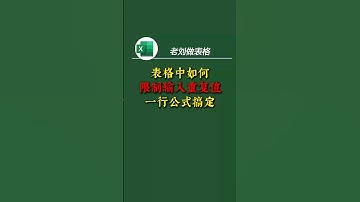 一招教你用数据验证禁止重复输入 只需简单设置公式，Excel 自动帮你检测重复，输错立刻提示，效率提升不是一点点 #Excel技巧 #wps技巧 #excel教程 #条件格式