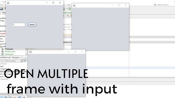 How to open multiple frames in Java Swings?
