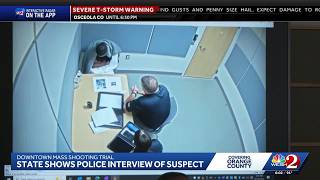 Never-before-seen interrogation video played in deadly downtown Orlando Halloween shooting trial