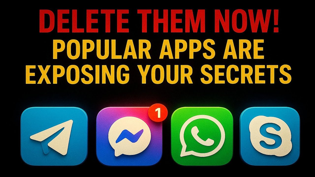 Delete These Messaging Apps NOW — They're Spying on You in 2025! 🔥