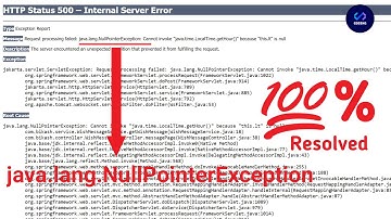 null pointer exception java || null pointer exception spring #spring #springboot #springframework