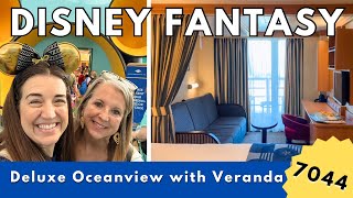 Fantasy vs Dream Stateroom Tour DCL Deluxe Oceanview Cabin with Verandah Room 7044 Category 5B