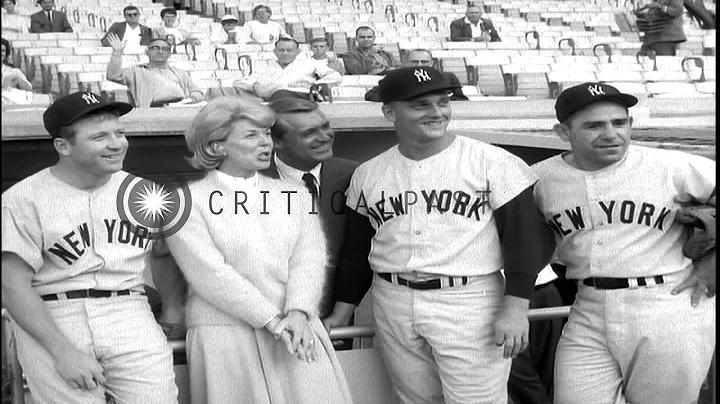 Doris Day and Cary Grant with Baseball players to ...
