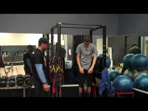 14 year old  Chin up 30 lbs x3- Pacifica youth fitness