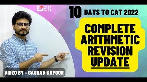 Complete Arithmetic -Revision video update |Can you score 99+ by solving only ARITHMETIC Questions?