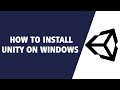 How to install Unity Game Engine on Windows (2021)