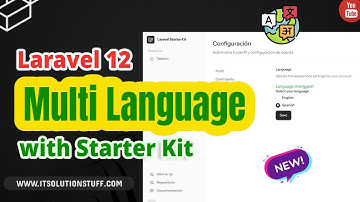 Laravel 12 Multi Language Website with Starter Kit