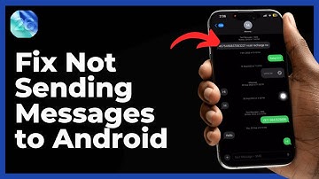 Fix iPhone Not Sending Messages to Android !!