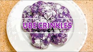 Ube Crinkles Purple Yam Cookies