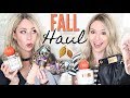 HUGE FALL HAUL - Fall Decor, Bath & Body Works + Clothing | TRY ON