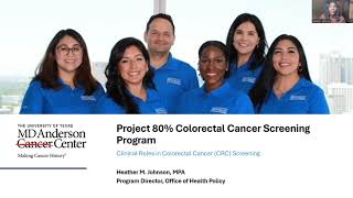 Project ECHO CRC 2026 Session 4: Colorectal Cancer Clinical Roles by Heather Johnson