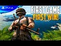 I WON MY FIRST EVER GAME OF PUBG PS4... (PUBG PS4 PRO GAMEPLAY)