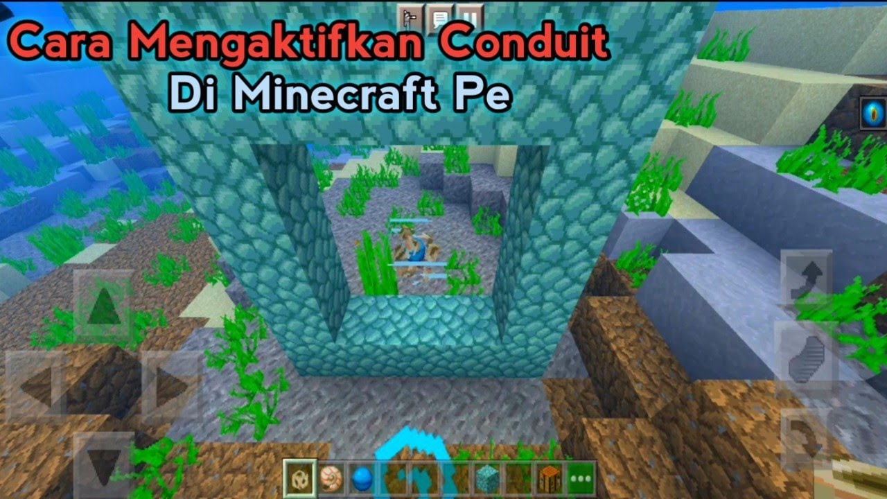 Tutorial Membuat Dan Mengaktifkan Conduit Di Minecraft PeMinecraft