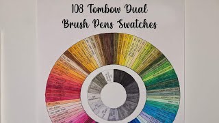 108 Tombow Dual Brush Pens swatches. 🖊🎨