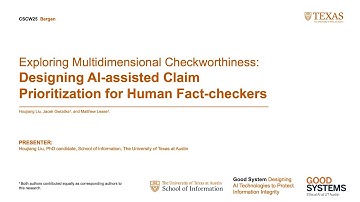 CSCW25 video teaser Exploring Multidimensional Checkworthiness