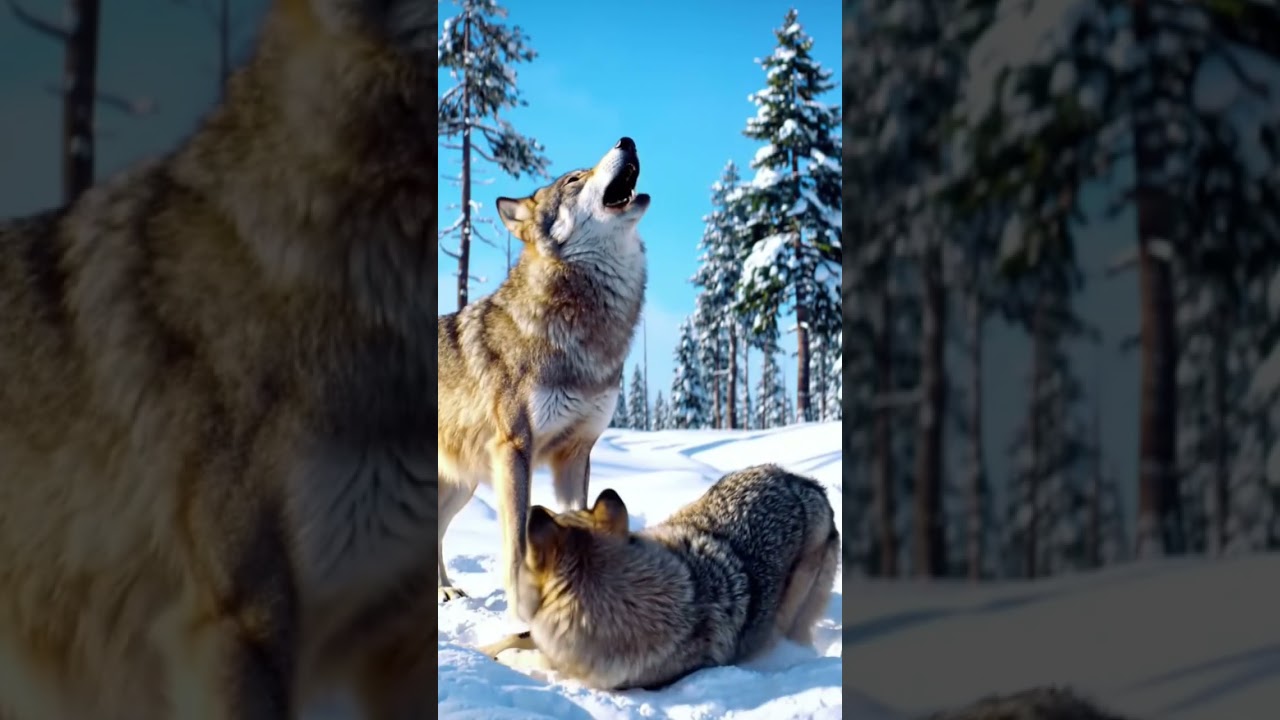 Wolves of Winter: Howls, Play, and the Wild Spirit of the Snowy Forest 🐺❄️🌲