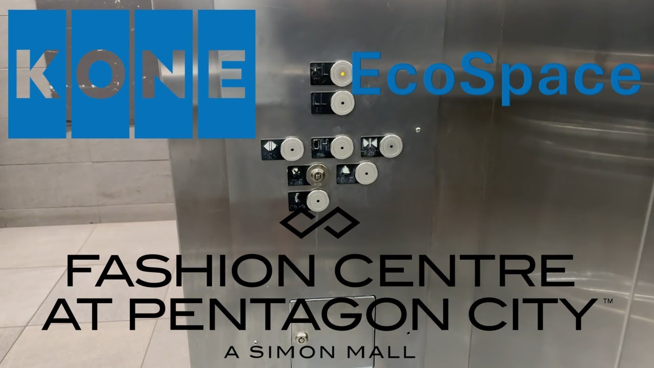 KONE EcoSpace MRL Traction Elevator - Fashion Centre @ Pentagon City Metro Entryway • Arlington, VA