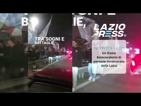 Video Lazio-Atalanta 2-2 | Il corteo pacifico dei tifosi da Ponte Milvio alla Curva Nord