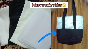 How to make a simple tote bag + sewing for beginners|make and sell😱✨💗...!