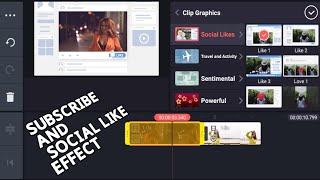 Details How To Make YouTube Subscribe Effect | Social Like | Animation Effect In KineMaster News