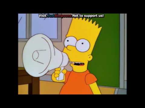 The Simpsons - Bart Starts Trouble At A Construction Site