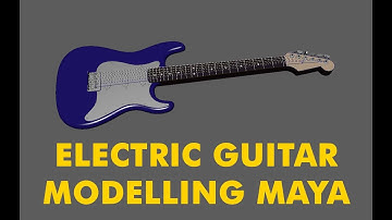 Electric Guitar Modelling with Surfaces tools Extrude, Bevel plus and revolve tool Maya Tutorial