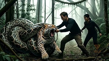 Rescue Heroes Confront Colossal Python to Free Tiger 🐆@Titanamazing 
