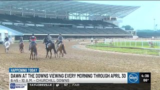 Watch the 2025 Kentucky Oaks and Derby horses train during Dawn at the Downs