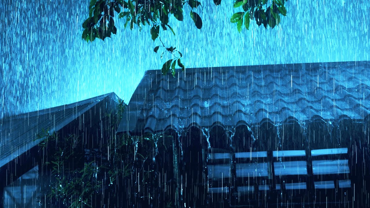 Lluvia Nocturna con Truenos Suaves para Dormir Profundamente y ...