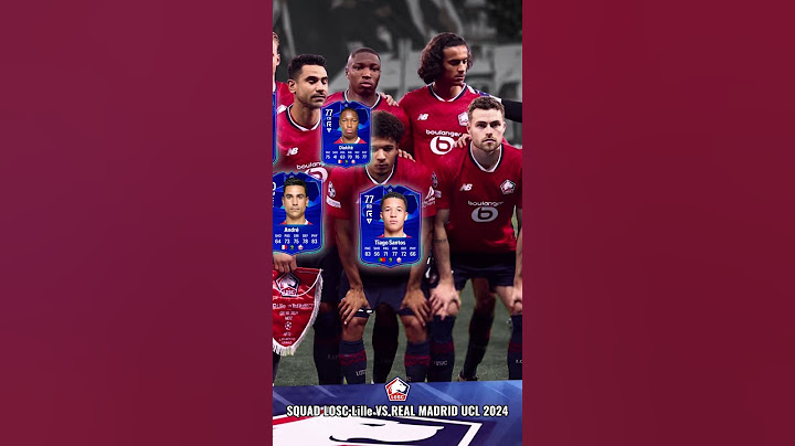 SQUAD LOSC Lille VS REAL MADRID UCL 2024 | Players Rating #ucl #bintangbola