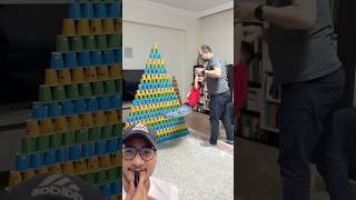 CUP CASTLE 🏰 #Catsoftiktok​#CatLovers​ #cat​ #cute​ #FunnyCats​#catcartoon​#fyp​#shorts