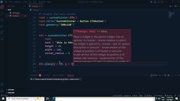Customtkinter   Button CTkButton