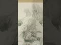 an angel landed on earth drawing