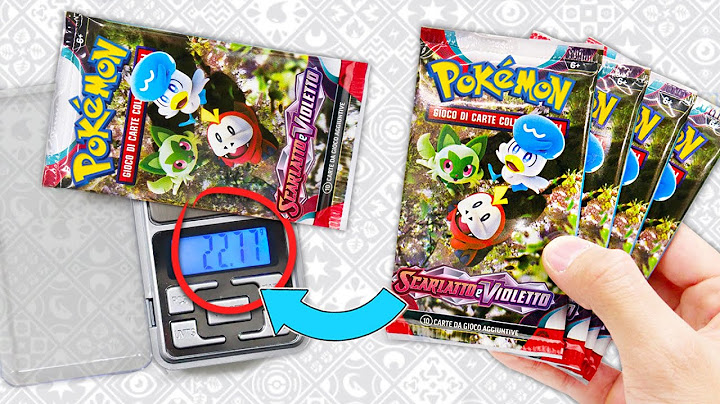 LE BUSTINE DI SCARLATTO E VIOLETTO SI POSSONO PESARE? - Apro 15 Bustine Pokemon Scarlatto e Violetto