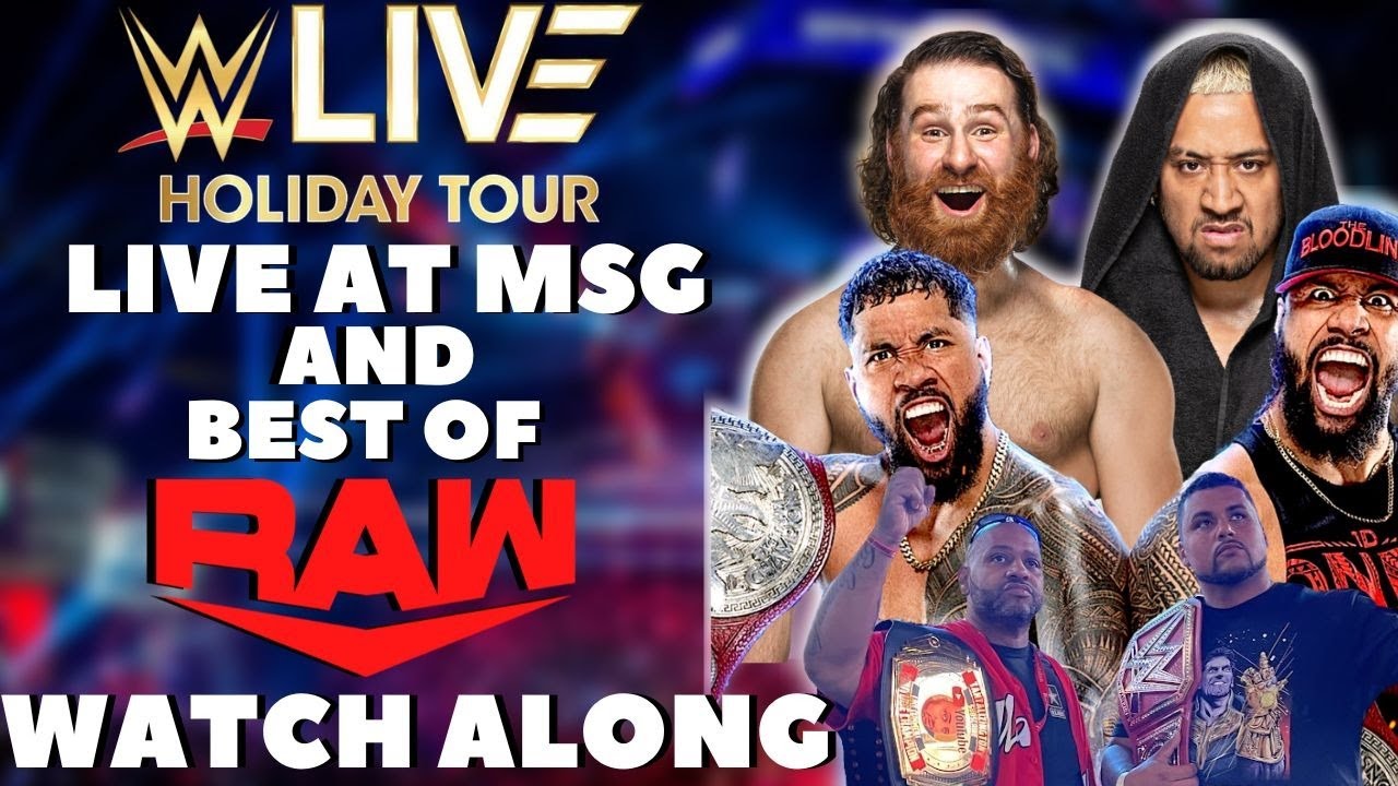 🔴WWE Holiday Tour MSG & Best of Raw Watch Along Live Stream December
