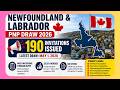 Newfoundland & Labrador PNP Draw 2026 | 190 Invitations #facts #news #canadapr #pnp #news #newinfo
