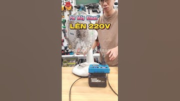 Pin Máy Khoan Lên 220V - Dùng Đèn, Wifi #phukienhuynhbao #shorts #maykhoanpin