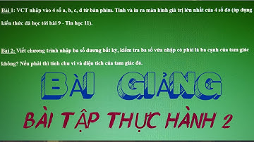 PASCAL - BÀI TẬP THỰC HÀNH 2 CHI TIẾT | TH 11 #2