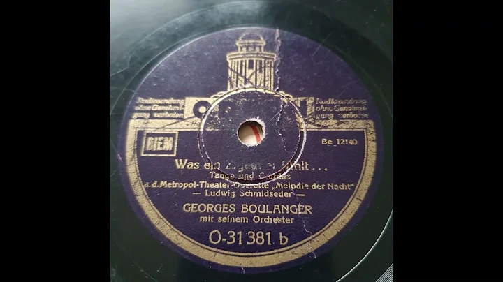 Was Ein Zigeuner Fhlt ... (Georges Boulanger Mit Seinem Orchester) - O-31 381 b - SHELLAC 78RPM