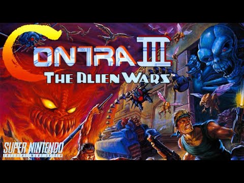 CONTRA III: THE ALIEN WARS (Super Nintendo) SEM TREINAR - ATÉ ZERAR 