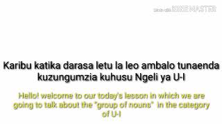 Ngeli ya U-I # Intermediate level